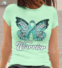 Load image into Gallery viewer, Ovarian Cancer Warrior T-shirt