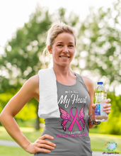 Load image into Gallery viewer, Breast Cancer My Heart Tank Top
