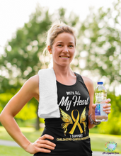 Load image into Gallery viewer, Childhood Cancer My Heart Tank Top