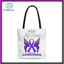 Load image into Gallery viewer, Alzheimer's My Heart Tote Bag