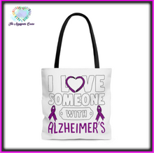 Load image into Gallery viewer, Alzheimer's Love Tote Bag