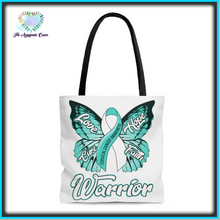 Load image into Gallery viewer, Cervical Cancer Warrior Tote Bag