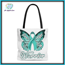 Load image into Gallery viewer, Ovarian Cancer Warrior Tote Bag