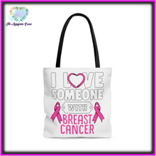 Load image into Gallery viewer, Breast Cancer Love Tote Bag