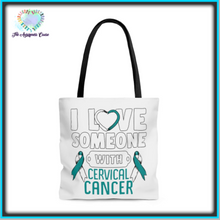 Load image into Gallery viewer, Cervical Cancer Love Tote Bag