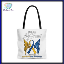 Load image into Gallery viewer, Down Syndrome My Heart Tote Bag