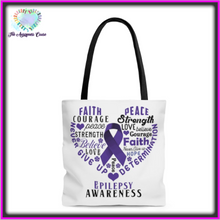 Load image into Gallery viewer, Epilepsy Awareness Tote Bag