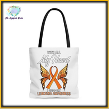 Load image into Gallery viewer, Leukemia My Heart Tote Bag