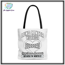 Load image into Gallery viewer, Lung Cancer Support Tote Bag