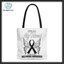 Load image into Gallery viewer, Melanoma My Heart Tote Bag