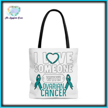 Load image into Gallery viewer, Ovarian Cancer Love Tote Bag