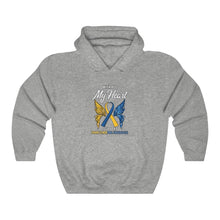 Load image into Gallery viewer, Down Syndrome My Heart Hoodie