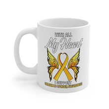 Load image into Gallery viewer, Childhood Cancer My Heart Mug