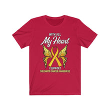 Load image into Gallery viewer, Childhood Cancer My Heart Tee