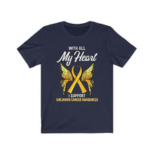 Load image into Gallery viewer, Childhood Cancer My Heart Tee