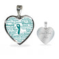 Cervical Cancer Heart Necklace