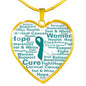 Cervical Cancer Heart Necklace