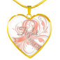 Uterine Cancer Heart Necklace