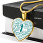 Cervical Cancer Heart Necklace
