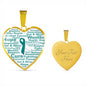 Cervical Cancer Heart Necklace