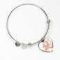 Uterine Cancer Heart Bracelet