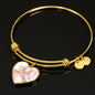 Uterine Cancer Heart Bracelet