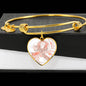 Uterine Cancer Heart Bracelet
