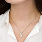 Alzheimer's Warrior Heart Necklace