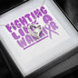 Alzheimer's Warrior Heart Necklace