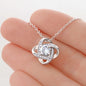 Colon Cancer Support Love Knot Necklace
