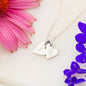 Colon Cancer Awareness Sweet Heart Necklace
