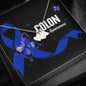Colon Cancer Awareness Sweet Heart Necklace