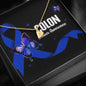 Colon Cancer Awareness Sweet Heart Necklace