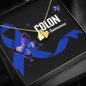 Colon Cancer Awareness Sweet Heart Necklace