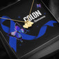 Colon Cancer Awareness Sweet Heart Necklace
