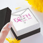 Breast Cancer Faith Necklace