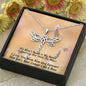 Mom's Battle Dragonfly Necklace