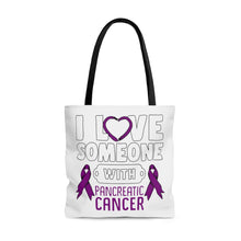 Load image into Gallery viewer, Pancreatic Cancer Love Tote Bag