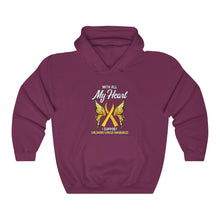 Load image into Gallery viewer, Childhood Cancer My Heart Hoodie