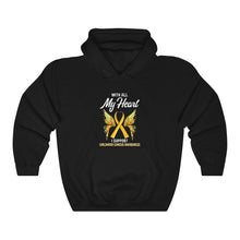 Load image into Gallery viewer, Childhood Cancer My Heart Hoodie