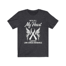 Load image into Gallery viewer, Lung Cancer My Heart T-shirt
