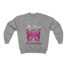Load image into Gallery viewer, Breast Cancer My Heart Sweater