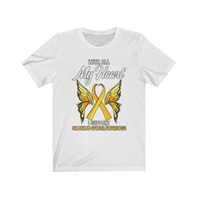 Load image into Gallery viewer, Childhood Cancer My Heart Tee