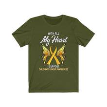 Load image into Gallery viewer, Childhood Cancer My Heart Tee