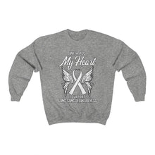 Load image into Gallery viewer, Lung Cancer My Heart Sweater