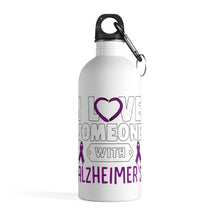 Load image into Gallery viewer, Alzheimer's Love Steel Bottle