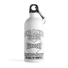 Load image into Gallery viewer, Lung Cancer Support Steel Bottle