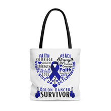 Load image into Gallery viewer, Colon Cancer Survivor Tote Bag