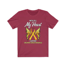 Load image into Gallery viewer, Childhood Cancer My Heart Tee