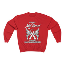 Load image into Gallery viewer, Lung Cancer My Heart Sweater